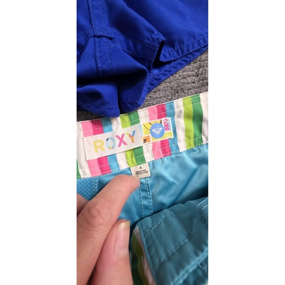 Volcom Roxy Boardshorts‎ Beach Surf Blue  Low Rise Swim Womams Sz 3/M Y2K - Picture 4 of 11